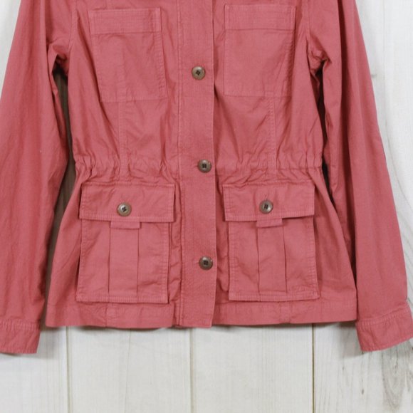 LL BEAN Women's Pink Ripstop Field Jacket Size XS - Picture 4 of 13